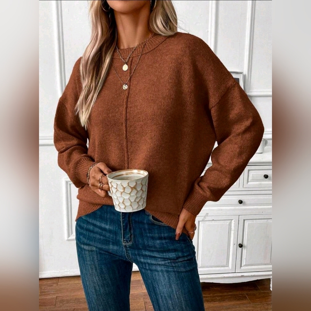 EMERY ROSE Crew Sweater - Picture 3 of 5